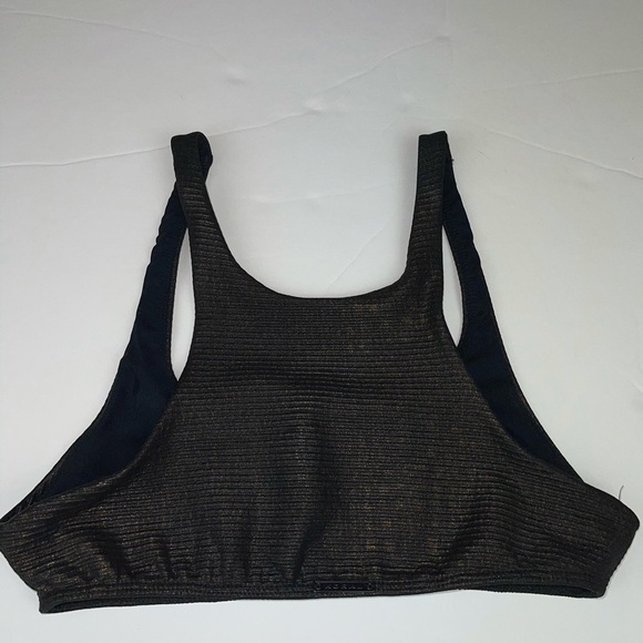 KORAL Swim Top Black Gold Metallic S - Picture 7 of 15